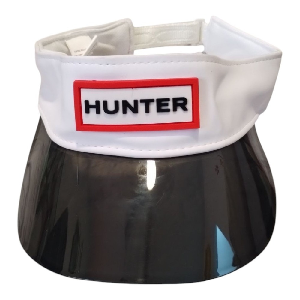 Hunter For Target Visor White Black Plastic Bill Strap Back Tennis  Sports‎